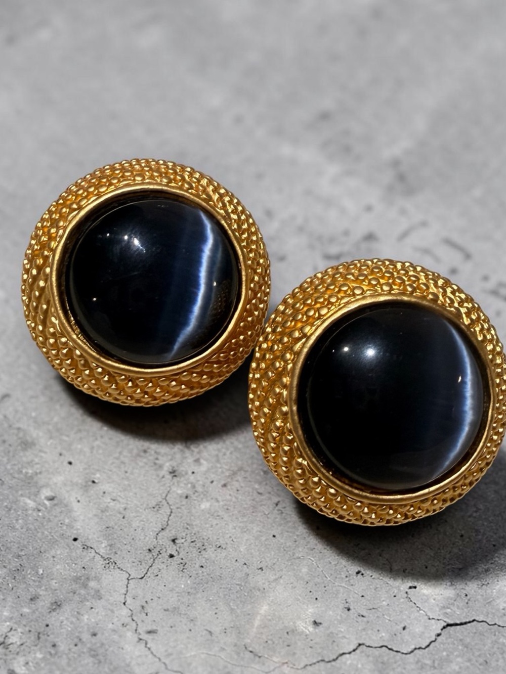 Vintage cat eye clip ons